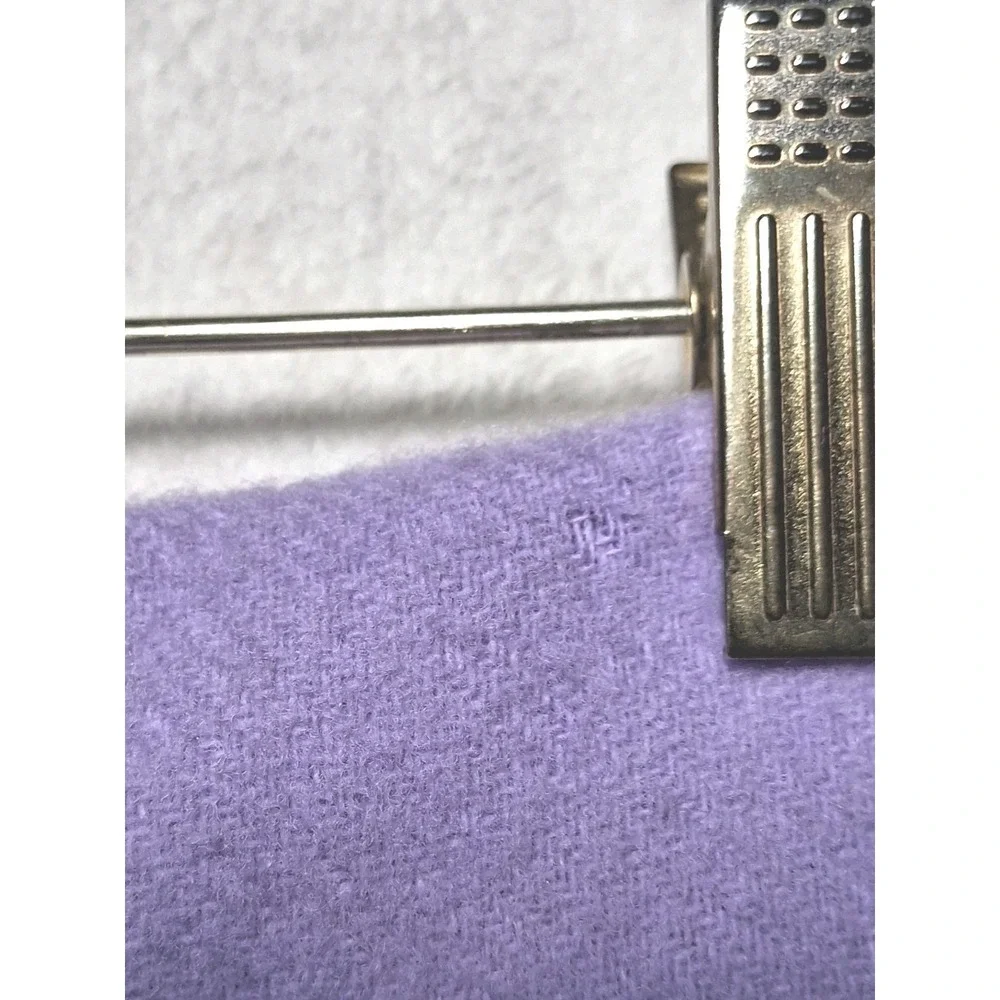Pure New Wool Scarf OS Lavender 100% Lambswool Fringe Warm VTG Quiet Luxury